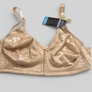 BALI new classic support bra soft taupe no underwire size 44 B smoothing back